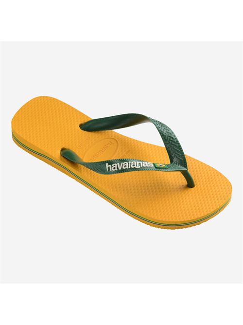 Infradito uomo logo colore yellow HAVAIANAS | BRASIL LOGOPOP YELLOW